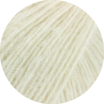 Lana Grossa Natural Alpaca Pelo Garn 1 Råhvid Lana Grossa Natural Alpaca Pelo Garn 1 Råhvid
