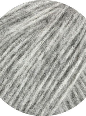 Lana Grossa Natural Alpaca Pelo Garn 3 Meleret Lysegrå