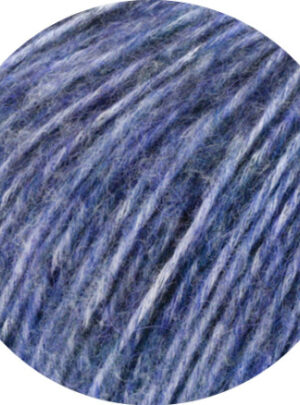 Lana Grossa Natural Alpaca Pelo Garn 34 Meleret Blå