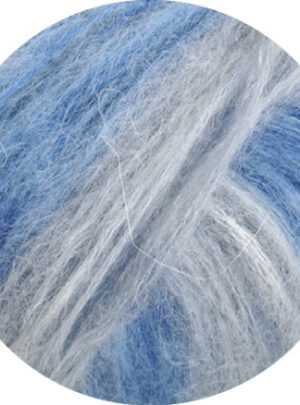 Lana Grossa Superkid Seta Garn 102 Lyseblå/jeans/lysegrå