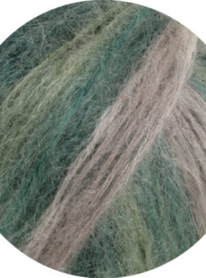 Lana Grossa Superkid Seta Garn 113 Lysegrå/grå/kalksetn/grangrøn