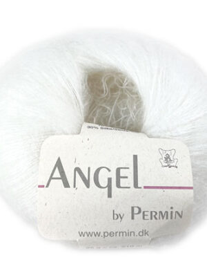 Angel Permin - Mohair og silkegarn - 884101 Hvid