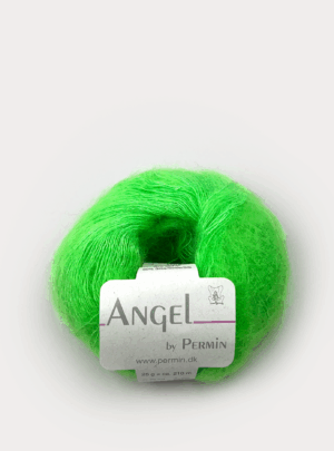 Angel Permin - Mohair og silkegarn - 884136 Neon grøn