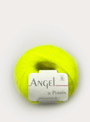 Angel Permin - Mohair og silkegarn - 884137 Neon gul