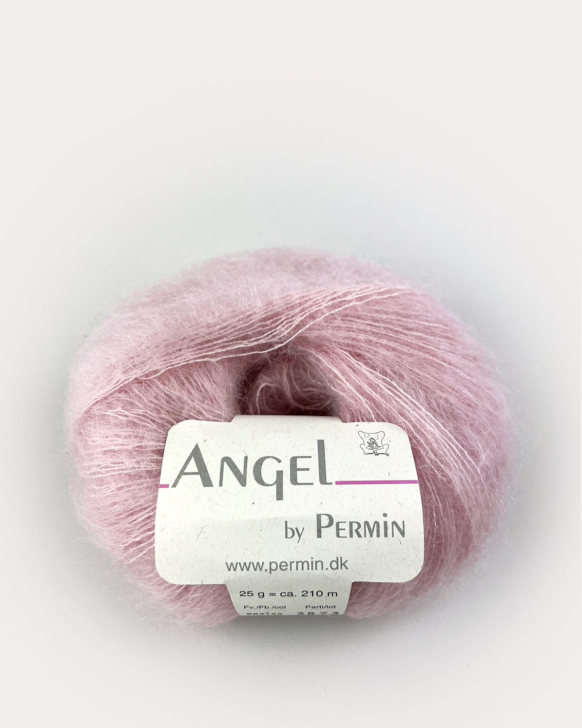 Angel Permin - Mohair og silkegarn - 884155 Sart rosa Angel Permin - Mohair og silkegarn - 884155 Sart rosa