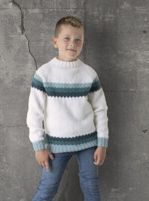 "Akva" Genser - Viking Design 2131-4 Kit - 1-12 År - Viking Alpaca Storm, fra Viking