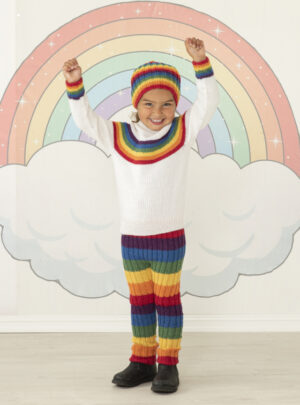 "Alt bliver godt" Genser, bukser og hue - Viking Design 2131-3A Kit - 2-12 År - Viking Alpaca Storm, fra Viking