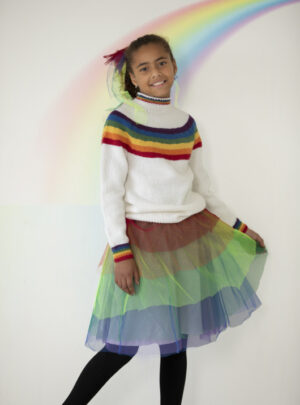 "Alt bliver godt" Genser og hue - Viking Design 2131-3 Kit - 2-12 År - Viking Alpaca Storm, fra Viking