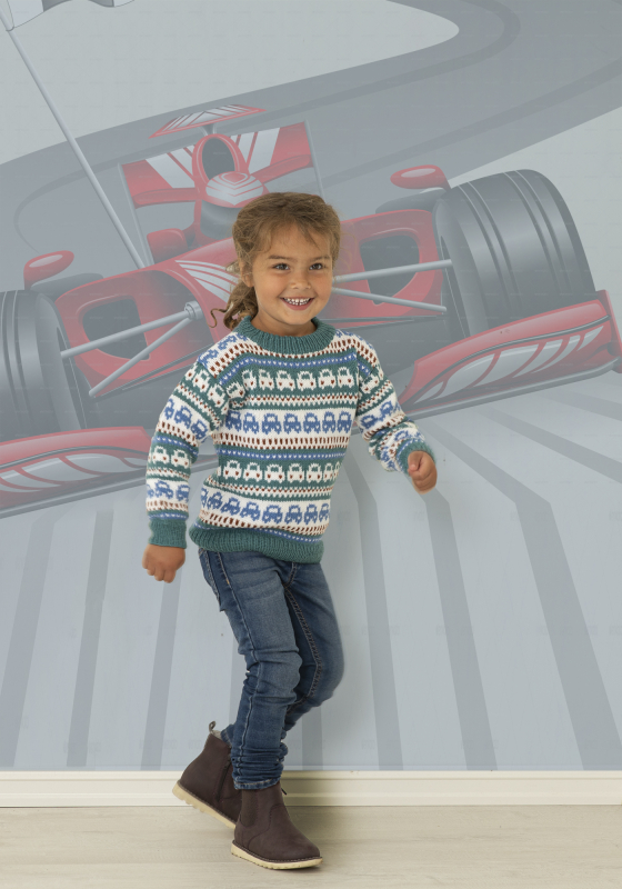 "Broom" Genser - Viking Design 2131-7B Kit - 1-12 År - Viking Alpaca Storm, fra Viking "Broom" Genser - Viking Design 2131-7B Kit - 1-12 År - Viking Alpaca Storm, fra Viking