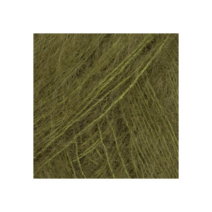Drops Kid-Silk Garn Unicolor 66 Mørk Olliven Drops Kid-Silk Garn Unicolor 66 Mørk Olliven