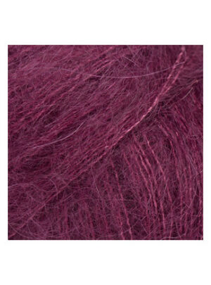 Drops Kid-Silk Garn Unicolor 69 Rubinrød