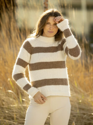"Era" Genser - Viking Design 2312-3 Kit - XS-XXL - Viking Alpaca Storm & Viking kid silk, fra Viking