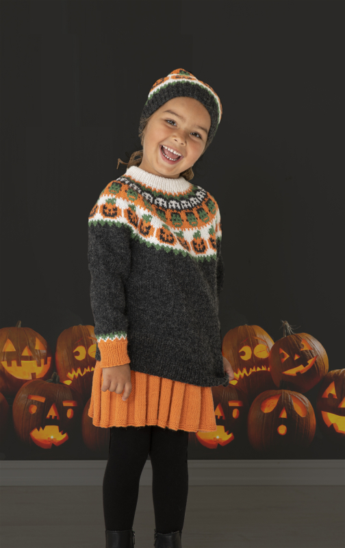 "Halloween" Nederdel - Viking Design 2131-2A Kit - 2-12 År - Viking Alpaca Storm, fra Viking "Halloween" Nederdel - Viking Design 2131-2A Kit - 2-12 År - Viking Alpaca Storm, fra Viking