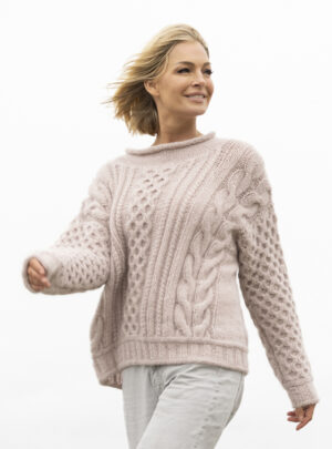 "Jærbu" Genser - Viking Design 2519-2B Kit - XS-XXL - Viking Alpaca Bris, fra Viking