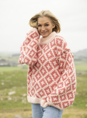 "Kamille" Genser - Viking Design 2519-5 Kit - XS-XL - Viking Alpaca Bris, fra Viking