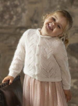 "Mille" Cardigan - Viking Design 2520-13 Kit - 2-12år - Viking Kid-Silk, fra Viking