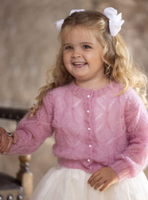 "Solstråle" Cardigan - Viking Design 2520-11 - 2-12år - Viking Kid-Silk, fra Viking