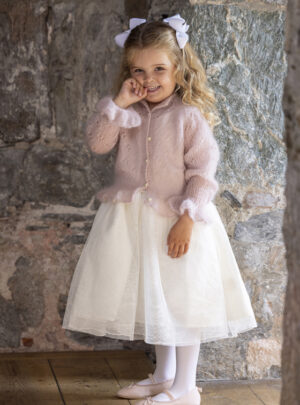 "Svane" Cardigan - Viking Design 2520-1 - 2-12år - Viking Kid-Silk, fra Viking