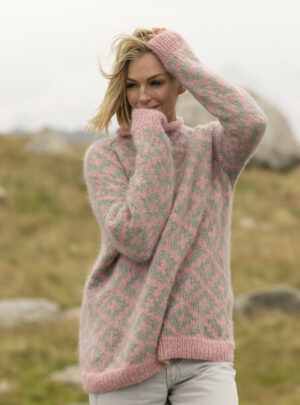 "Veslemøy" Genser - Viking Design 2519-7A Kit - XS-XL - Viking Alpaca Bris, fra Viking
