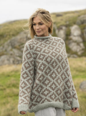 "Veslemøy" Genser - Viking Design 2519-7B Kit - XS-XL - Viking Alpaca Bris , fra Viking