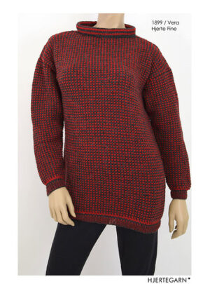 1899/ Vera - Strikkeopskrift - Strikkekit Str S strikkekit