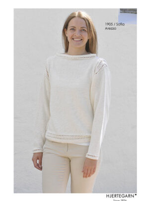 1905/ Sofia - Strikkeopskrift - Strikkekit Str L strikkekit