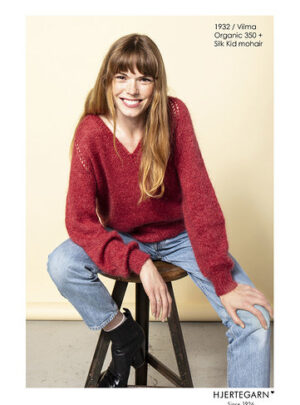 1932/ Vilma - Strikkeopskrift - Strikkekit Str S strikkekit