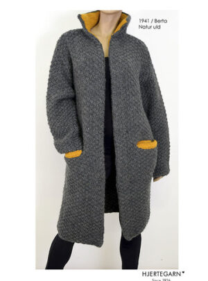 1941/ Berta - Strikkeopskrift - Strikkekit Str XXL strikkekit