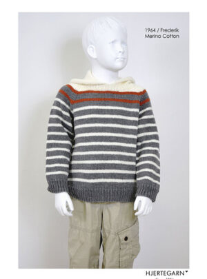 1964/ Frederik - Strikkeopskrift - Strikkekit Str 12 år strikkekit