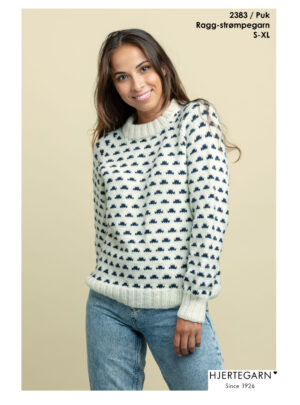2383 Puk - Strikkeopskrift - Strikkekit 2383 Puk - Str S strikkekit