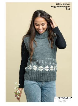 2385/Gunver - Strikkeopskrit - Strikkekit 2385/Gunver - Str XL Strikkekit