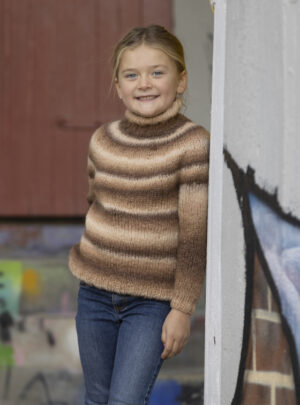 "Albus" Genser - Viking Design 2337-1B Kit - 2-12 år - Viking Alpaca Bris Multi, fra Viking