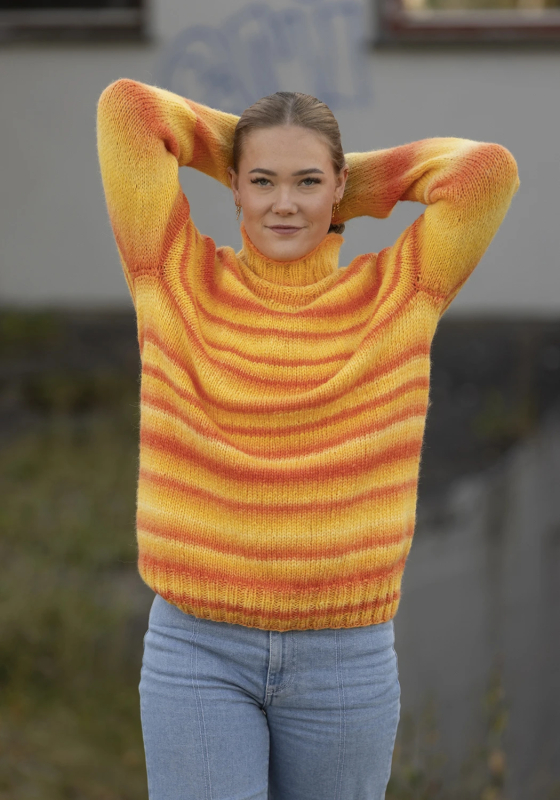 "Albus" genser - Viking Design 2337-4B Kit - XS-XXL - Viking Alpaca Bris Multi, fra Viking "Albus" genser - Viking Design 2337-4B Kit - XS-XXL - Viking Alpaca Bris Multi, fra Viking