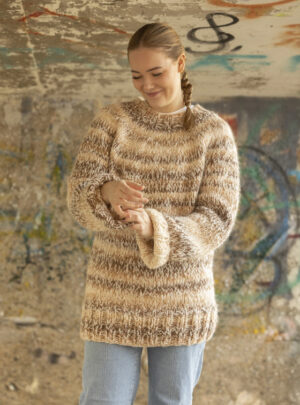 "Broke" genser - Viking Design 2337-17A Kit - XS-XXL - Viking Alpaca Bris Multi, fra Viking