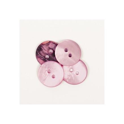 Drops Knap Rund Pink 15mm 622 - 50 stk Drops Knap Rund Pink 15mm 622 - 50 stk