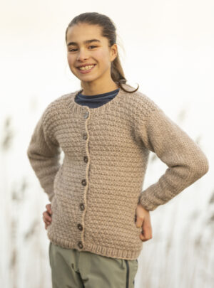 "Emily" cardigan - Viking Design 2405-9 Kit - 2 - 12 år - Viking Snorre, fra Viking