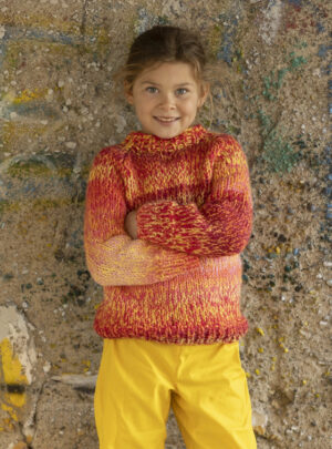 "Futt" Genser - Viking Design 2337-18A Kit - 2-12 år - Viking Alpaca Bris Multi, fra Viking