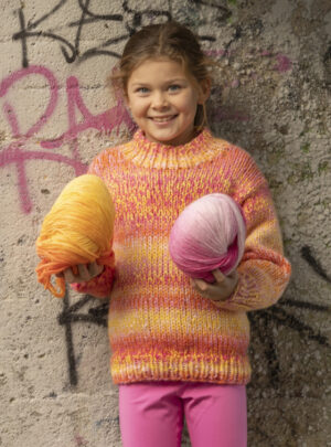"Gild" Genser - Viking Design 2337-3 Kit - 2-12 år - Viking Alpaca Bris Multi, fra Viking