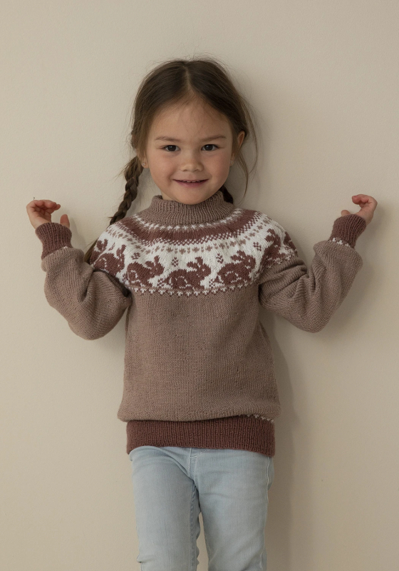 "Kanin" Genser - Viking Design 2314-7 Kit - 1 - 8 år - Viking Baby merino, fra Viking "Kanin" Genser - Viking Design 2314-7 Kit - 1 - 8 år - Viking Baby merino, fra Viking