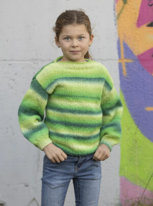 "Kulør" Genser - Viking Design 2337-15 Kit - 2-14 år - Viking Alpaca Bris Multi, fra Viking