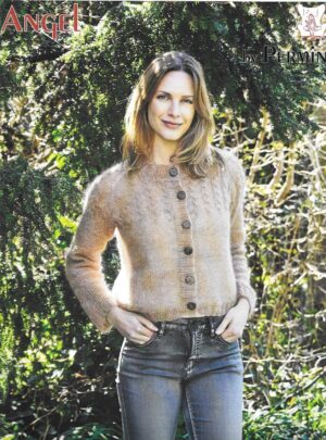 Mohairtrøje med snoninger fra Permin. Kit. L