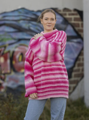 "Pinky" genser - Viking Design 2337-2 Kit - XS-XL - Viking Alpaca Bris Multi, fra Viking