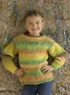 "Sprade" Genser - Viking Design 2337-14 Kit - 2-12 år - Viking Alpaca Bris Multi, fra Viking