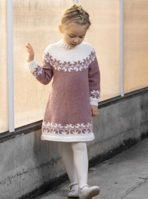"Helle" Tunika - Viking Design 1825-3 Kit - 1-12 År - Viking Alpaca Storm, fra Viking