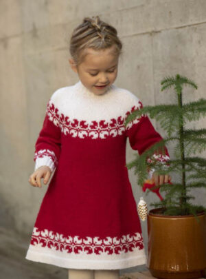 "Helle" Tunika - Viking Design 1825-3R Kit - 1-12 År - Viking Alpaca Storm, fra Viking