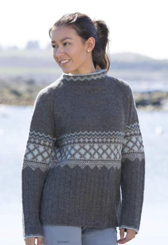 "Lode" Genser - Viking Design 1708-5A Kit - XS-XXXL - Viking Alpaca Storm, fra Viking "Lode" Genser - Viking Design 1708-5A Kit - XS-XXXL - Viking Alpaca Storm, fra Viking
