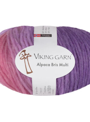 Viking Bris Multi - 370 Multi rosalilla, Alpacagarn, fra Viking