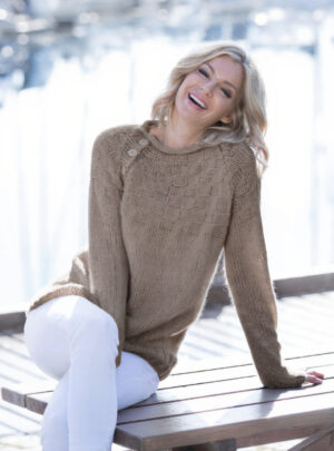 "Blege" Genser - Viking Design 1811-5A Kit - XS-XXL - Viking Alpaca Bris, fra Viking