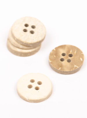 Drops Knap Bleget Kokosnød 15mm 802 - 50 stk