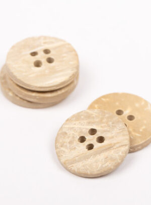 Drops Knap Bleget Kokosnød 20mm 803 - 50 stk